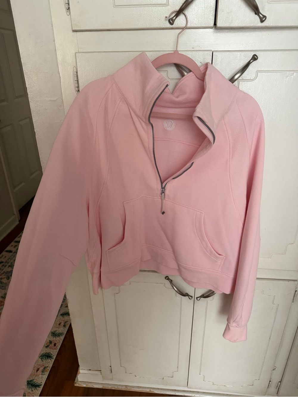 lululemon athletica Pink Half-Zip Crewneck Pullover
